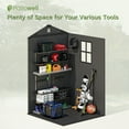 thumbnail image 6 of Patiowell 4'x4' Resin Shed for Outdoor, Garden Tool Storage with Design of Lockable Doors, 6 of 8