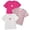 Tshirt3-Hot Pink, variant on UAYOTSE Toddler Girls Graphic T Shirts 3 Pack Cute Spring Summer Short Sleeve Tees Soft Breathable Tops,Sizes 2-3 Years