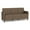 Castillo Brown, variant on Siena 3-Seat Lounge Reception Waiting Tandem Seating / Walnut Wood Legs / Brown