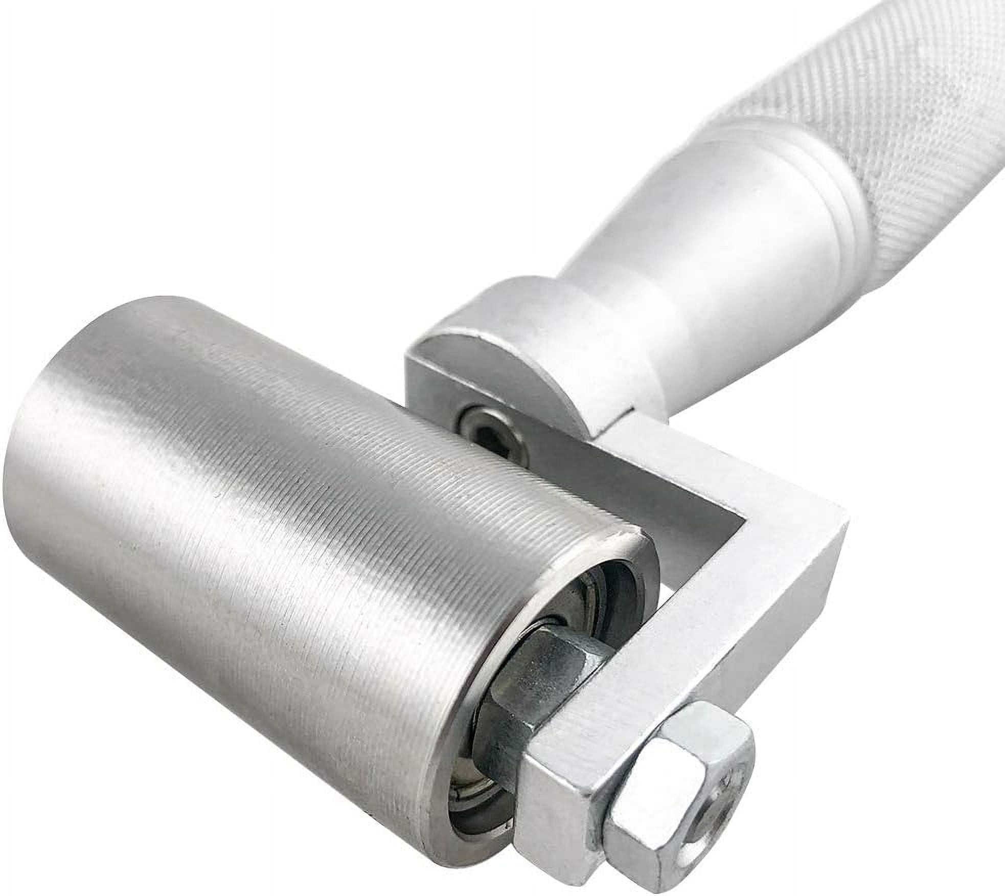 Professional-Grade Seam Roller, Flexible Operation With Smooth Rotation, Ergonomic Non-Slip Handle For Efficient Use In Silver, 170Mm Long