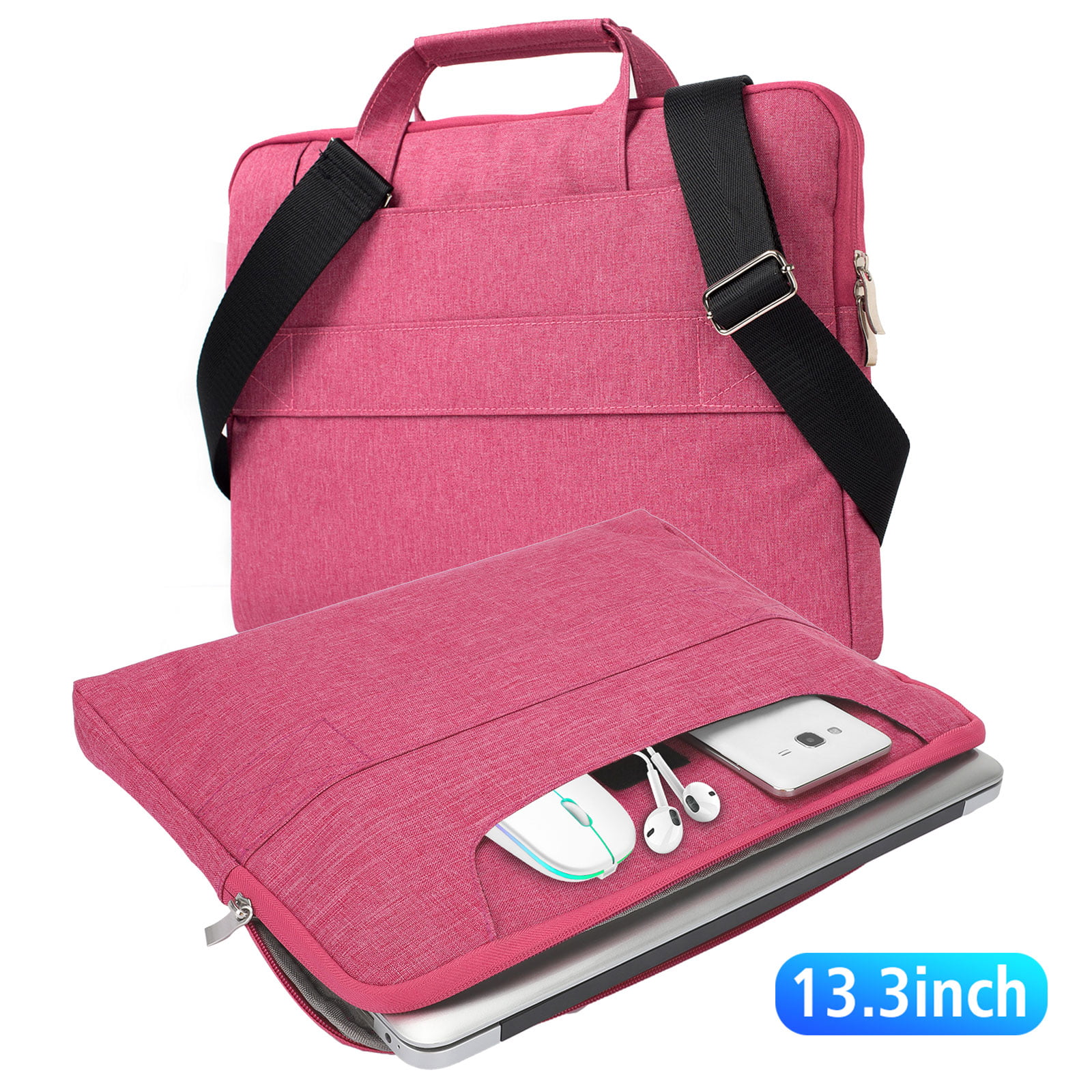 TSV 13.3 inches Laptop Sleeve Case Laptop Shoulder Bag, Multi ...
