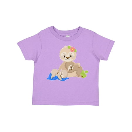 

Inktastic Sloth Mom with 2 Sleeping Baby Sloths Boys or Girls Toddler T-Shirt