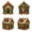 D#106, variant on 3D Diamond Painting Gingerbread House Kit, DIY Wooden Christmas Ornament Craft, Sparkling Holiday Home Decor for Shelf Table Centerpiece, Xmas Gift for Adults