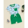 thumbnail image 2 of Nygoyerh Baby Boys Summer Shorts Sets 6M 12M 18M 1T 2T 3T Short Sleeve Bodysuits  Duck Print Tops and Drawstring Shorts Sets Newborn Infant Clothing, 2 of 8