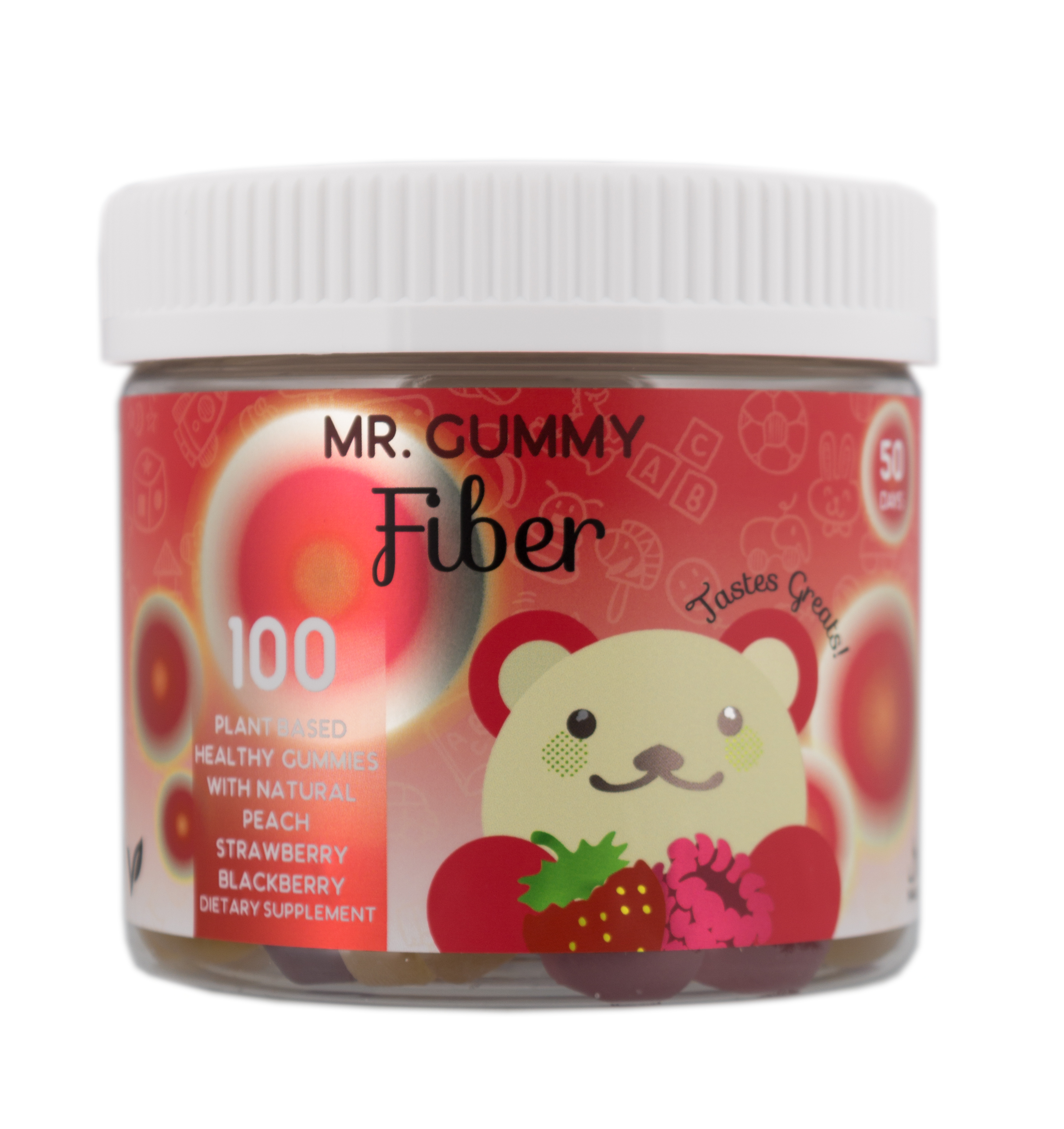 Mr Gummy Vitamins Fiber Mix Supplement Enhances Colon Function, Fuels