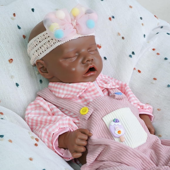 Muñeca Reborn Maletofe Dann Dark de silicona para todo el cuerpo, 44,5 cm