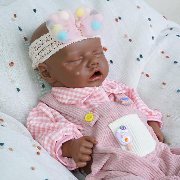 Muñeca Reborn Maletofe Dann Dark de silicona para todo el cuerpo, 44,5 cm