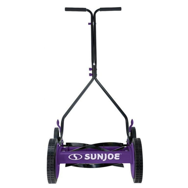 Sun Joe MJ503M-PRP Manual Reel Mower, 14-Inch, Quad Wheel