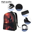 thumbnail image 5 of Honeii Lone Rider Under Red Sky Print Laptop Backpack for Work, College, Travel, Daily Backpacks for Men Women, Sport Rucksack,Computer Bag, 5 of 8