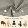 thumbnail image 3 of Set of 6 Chair Cushions for Dining Chairs Non Slip Seat Cushion with Ties and Machine Washable Cover Foam Kitchen Chair Pads Indoor 17x17x2 inches Grey, 3 of 14