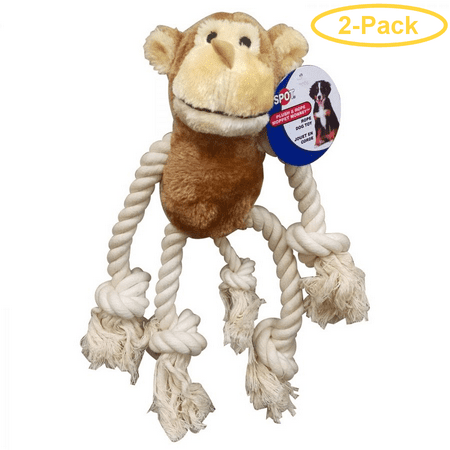 Spot Mop Pets Dog Toys - Monkey Monkey Dog Toy - Pack of (Best Spots To Pet A Dog)