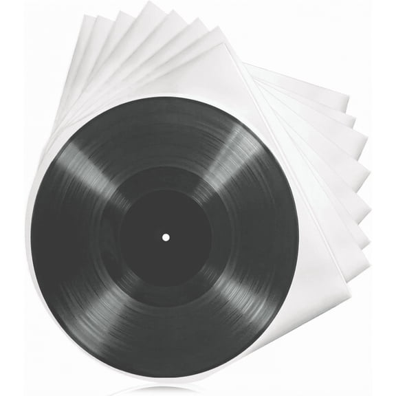 Smlper 50 Pack 12 Inch Vinyl Record Inner Sleeves, Heavyweight Acid-Free Paper with Rounded Corners for Record Storage, Premium Paper Vinyl Inner Sleeves