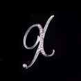 thumbnail image 1 of Broche de diamantes de imitación con 26 letras, elegante broche de aleación para ropa, ramillete de diamantes, broche con letras en inglés, 1 of 1