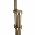 thumbnail image 5 of NOVA of California Tambo Arc Floor Lamp - Natural Ash Wood Finish, Weathered Brass, Tambour base, White Linen Shade, Dimmer, 5 of 12