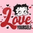 thumbnail image 2 of Girl's Betty Boop Love Yourself  Graphic Tee Light Pink Small, 2 of 4