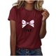 thumbnail image 3 of RKSTN Valentines Gift Valentine Shirts for Women Oversized Crewneck Valentine's Day Graphic Print Short Sleeve T Shirts Pullover Top Womens Casual Round Neck Plus Size Loose Comfy Summer Tee Shirts, 3 of 6