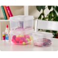 Sterilite 11.22 Gallon Flip Top Plastic Storage Boxes, Clear, 2 Count