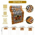 thumbnail image 5 of Thanksgiving Orange Cotton Linen Table Runner, Washable Table Runners for Kitchen, Dining Room, Holiday, Home Party Table Decor, 13x108 Inches, 5 of 9