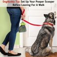 thumbnail image 5 of DogBuddy Pooper Scooper, Portable Dog Poop Scooper, Sanitary Dog Waste Pick Up, Heavy Duty Dog Waste Cleaner with Bag Dispenser, Dog Leash Clip and Pooper Scooper Bags Included (Large, Pink), 5 of 5