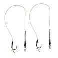 thumbnail image 1 of 2 paquetes de aparejos de pelo para pesca de carpa, listos para atar, gancho de acero con alto contenido de carbono, Boilie 10 Baoblaze Pesca preparada en atado, 1 of 8