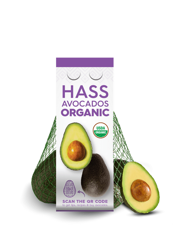 Fresh Organic Bagged Avocados, 3-4 Count
