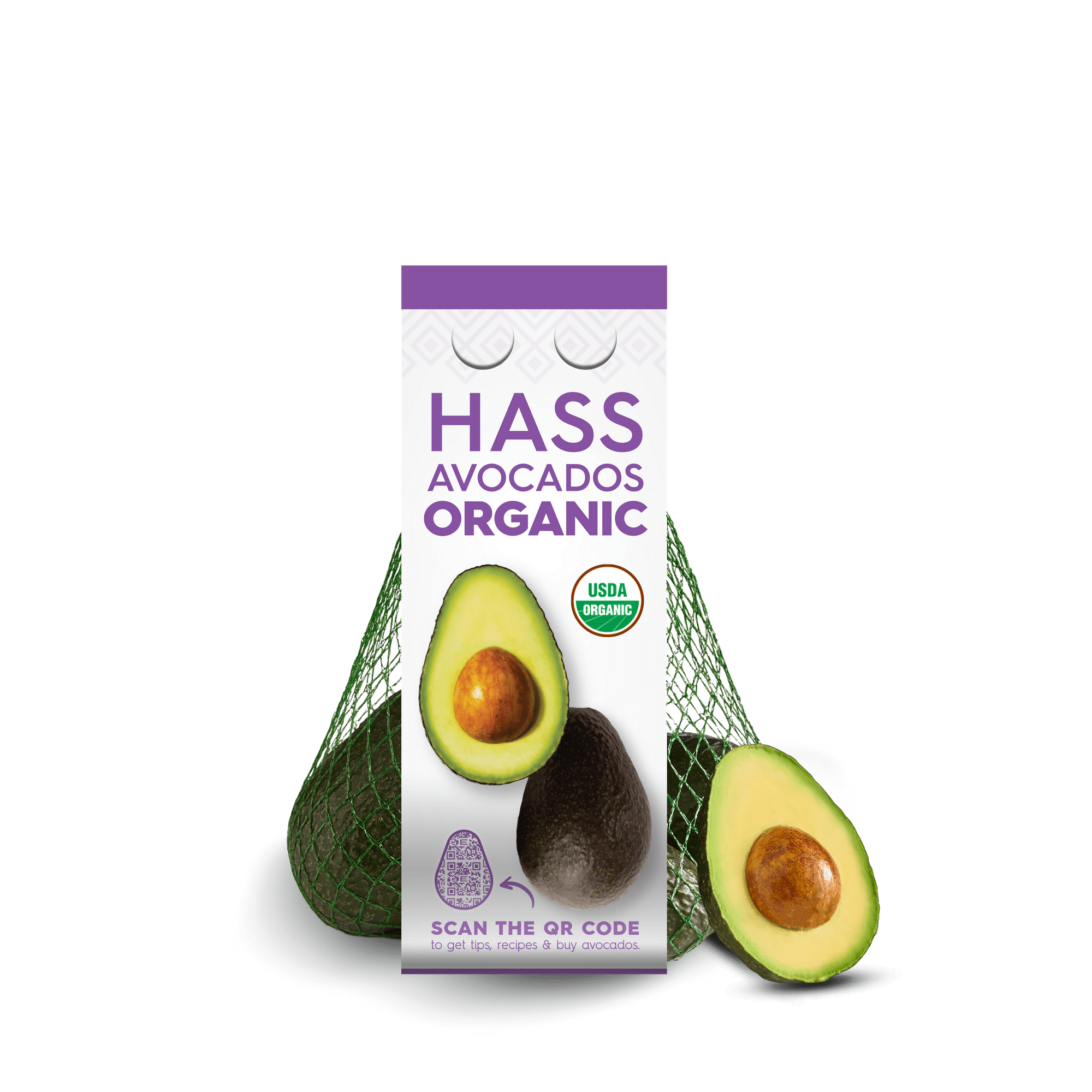 Fresh Hass Organic Bagged Avocados, 3-4 Count