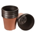 thumbnail image 1 of Uxcell 8" Macetas de Plástico para Vivero, Contenedor de Plantas, Paquete de 25, Rojo, 1 of 1