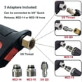 thumbnail image 4 of Buse de Pulvérisateur Haute Pression Kit Adaptateurs 4000PSI M22, 4 of 7
