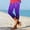 Purple, variant on Only Moment Ladies Bermuda Shorts Clearance Sale Polyester,Spandex Printed Shorts High Waisted Stretch Ankle Pants for Women Business Casual Travel Athletic Work Yoga Shorts Dark Purple,S