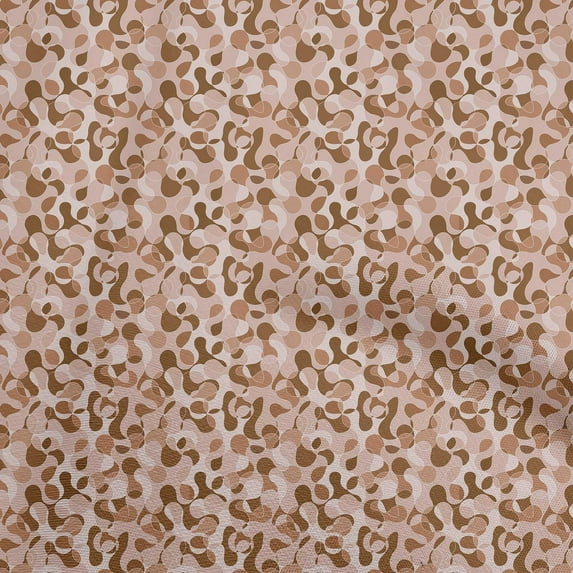 oneOone Velvet Brown Fabric Abstract Diy Clothing Quilting Fabric Print Fabric By Yard 58 Inch Wide