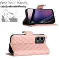 thumbnail image 6 of for Motorola Moto G Stylus 5G 2023 Wallet Case, Elegant Card Holder Cash Slot PU Leather Kickstand Shoulder Strap Shockproof Protective Flip Women Girls Case Cover for Moto G Stylus 5G 2023, Coralpink, 6 of 6