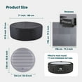 thumbnail image 2 of RELXTIME Insulated Cover Set for Round Inflatable Hot Tubs, CEC Set for 71-inch Inflatable Hot Tubs, Outdoor Spa Covers, Insulated Covers, Floor Mats, 2 of 6