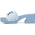 thumbnail image 6 of Sam Edelman Francina Pale Blue Platform Slip On Slide Block Heeled Mule Sandals (PALE BLUE, 9), 6 of 6