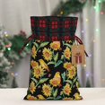 thumbnail image 5 of Honeii Sunflowers And Bird Print Small Burlap Bags,Christmas Drawstring Treat Bags Gift Bags Reusable Candy Goodie Wrapping Bags for Holiday Party Favors Supplies -Black, 5 of 8