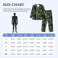thumbnail image 4 of Yiaed Lilies Flowers Print Men’s Pajamas Set - Long Sleeve Button Down Sleep Shirt and Pajama Bottoms Sleepwear Set Mens Pjs Sets Men's Pajama Bottoms-Medium, 4 of 7