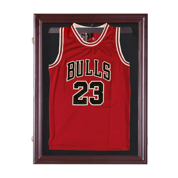 32” x 24” UVResistant Sports Jersey Frame Display Case Cherry Brown