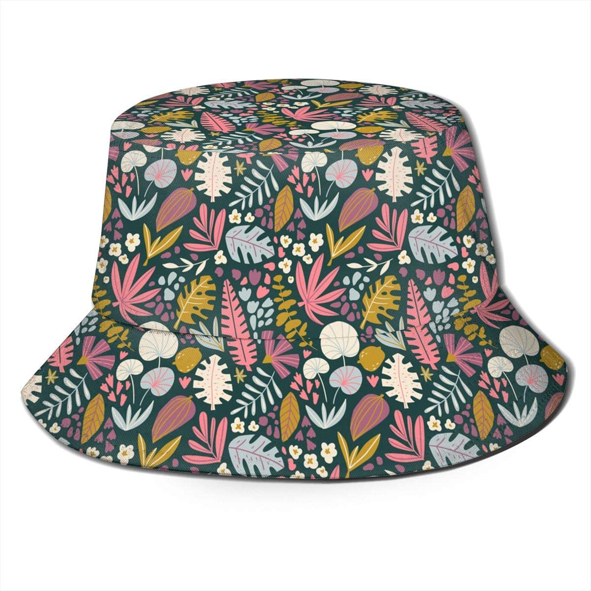 Tree Leaves and Flowers Unisex Bucket 