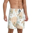 thumbnail image 2 of Wukai Air Balloon and Flower Men’s Short Pajama Pants With Pockets Soft Sleep Pj Shorts for Men-4X-Large, 2 of 6