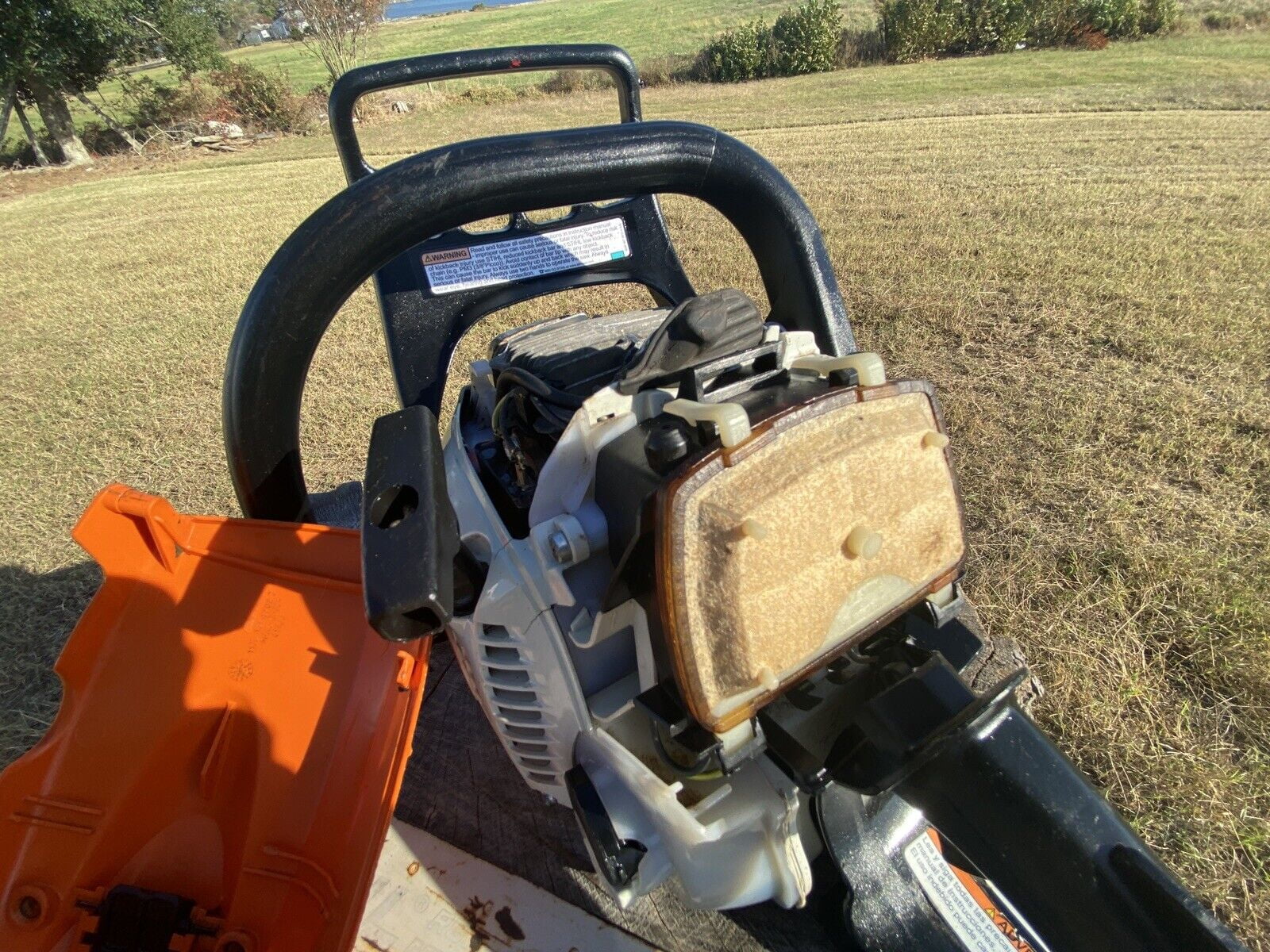 STIHL MS171 Chainsaw 16-inch Gas Powered Professional Mini BOSS - Lightweight Homeowner Chainsaw