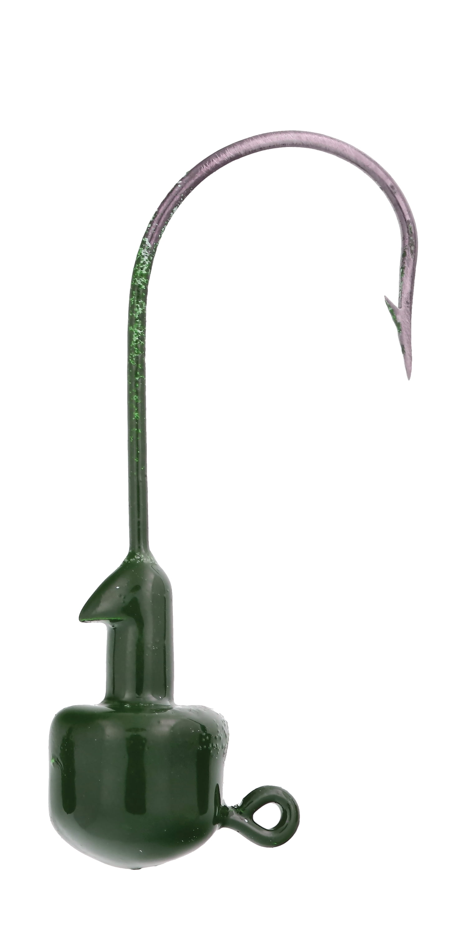 Lazer Sharp Tin Ned Jig Head - 3 pack - Hook size 2/0 - 1/5 oz - Green Pumpkin