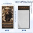 thumbnail image 5 of ZUXONGSY Car Seat Cover Towel Bear Geometric Print Protection for Front Bucket Seats Absorbent Cars Seat Towel Covers Universal Fit Front Seat Mat, 5 of 8