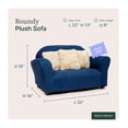 thumbnail image 6 of Drevy Plush Childrens Sofa with Accent Pillows, Navy 4 Count (Pack of 1), 6 of 7