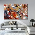 thumbnail image 3 of African American Art, Saxophone Printed, Musicians Art, Music Wall Decor, Abstract Canvas, Jazz Music Wall Decor, Ethnic Art, Canvas Wall Decor - Gallery Wrapped, 3 of 9