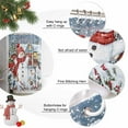 thumbnail image 6 of Snowman Christmas Shower Curtain, Xmas Tree Snowflake Winter Elk Waterproof Fabric Shower Curtains with 12 Hooks, Bathroom Curtain Set for Bathroom Accessories Decor, 36 x 72 Inches, 6 of 9