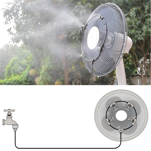 HIBIBUD Outdoor Misting Fan Cooler,16-inch Water Patio Mist Garden Fan,Rechargeable,Quiet Cooling Fan,Ideal for Outdoor Activities,Yard,and Garden Use,Portable and Efficient