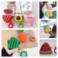 thumbnail image 3 of Funda portátil para auriculares tipo concha de sandía de la serie de frutas 3D de dibujos animados lindos, 3 of 8