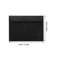 thumbnail image 2 of BESTYASH 5Pcs Office Black Kraft Paper Envelopes A4 Size Document Organizer with String Closure, 2 of 8