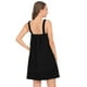 thumbnail image 3 of Vestido de baño o ducha para mujer, ligero, con tirantes y cierre, hasta la rodilla, 3 of 5