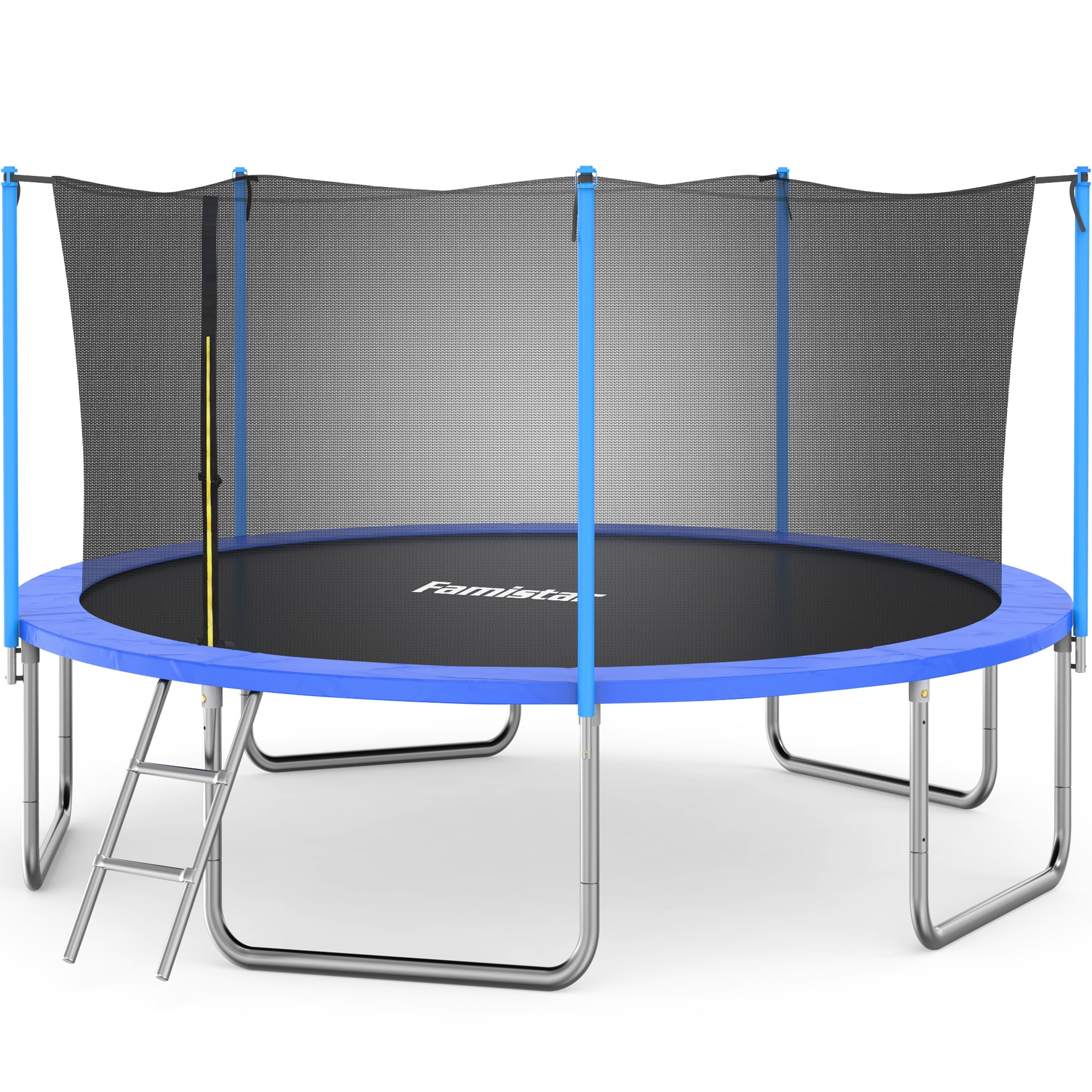 Famistar 15FT Trampoline, Recreational Trampoline with Safety Enclosure ...