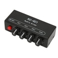 thumbnail image 3 of Mezclador Estéreo De 3,5 Mm, Control Directo Del Mezclador De Salida 4 En 1 Control De Volumen Independiente Control De Agudos Y Graves Para Computadora Portátil Para Auriculares, 3 of 8